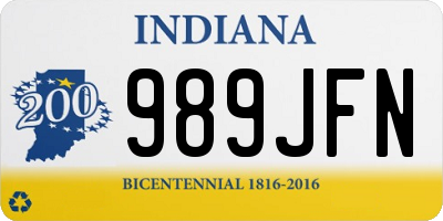 IN license plate 989JFN