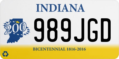 IN license plate 989JGD