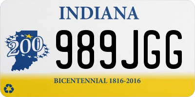 IN license plate 989JGG