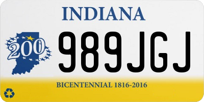IN license plate 989JGJ