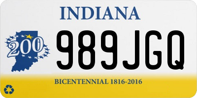 IN license plate 989JGQ