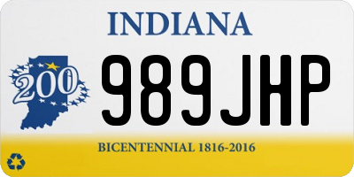 IN license plate 989JHP