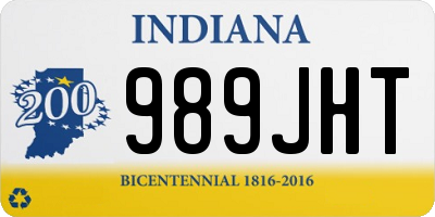 IN license plate 989JHT
