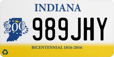 IN license plate 989JHY