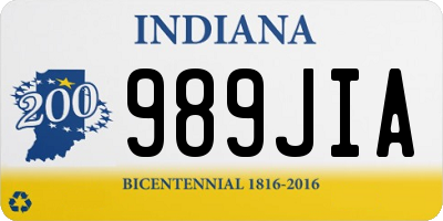 IN license plate 989JIA