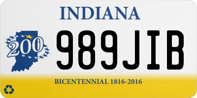 IN license plate 989JIB