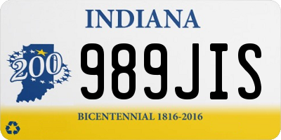IN license plate 989JIS