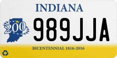 IN license plate 989JJA