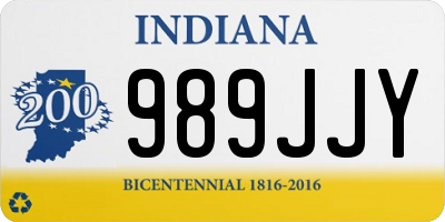 IN license plate 989JJY