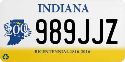 IN license plate 989JJZ