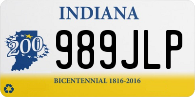 IN license plate 989JLP