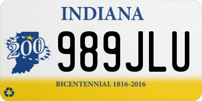 IN license plate 989JLU