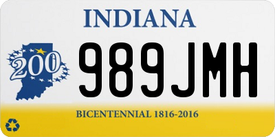 IN license plate 989JMH