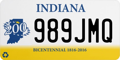 IN license plate 989JMQ