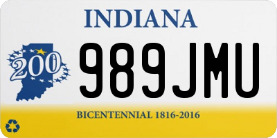 IN license plate 989JMU