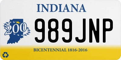 IN license plate 989JNP
