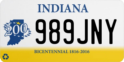 IN license plate 989JNY