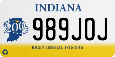 IN license plate 989JOJ
