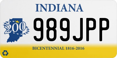 IN license plate 989JPP