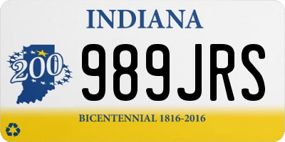IN license plate 989JRS