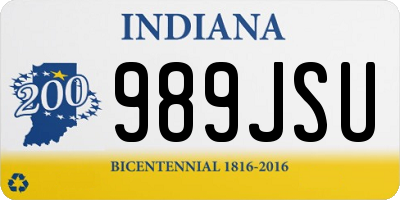 IN license plate 989JSU