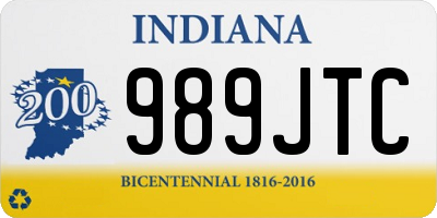 IN license plate 989JTC