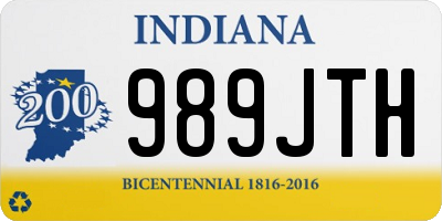 IN license plate 989JTH