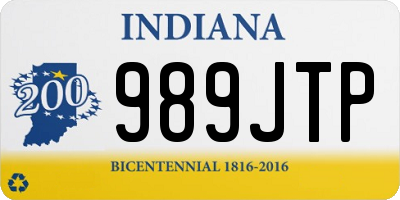 IN license plate 989JTP