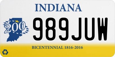 IN license plate 989JUW