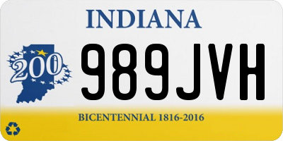 IN license plate 989JVH