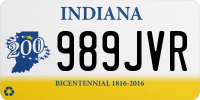 IN license plate 989JVR