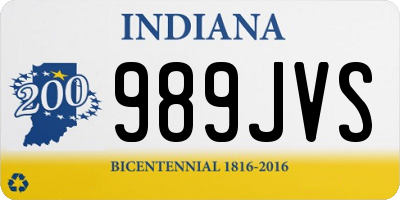 IN license plate 989JVS