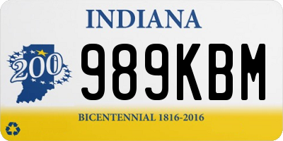 IN license plate 989KBM