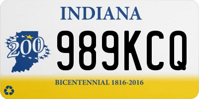 IN license plate 989KCQ