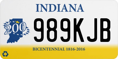 IN license plate 989KJB