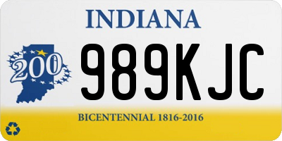 IN license plate 989KJC