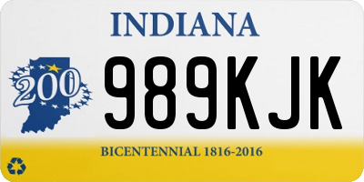 IN license plate 989KJK