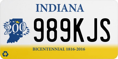 IN license plate 989KJS