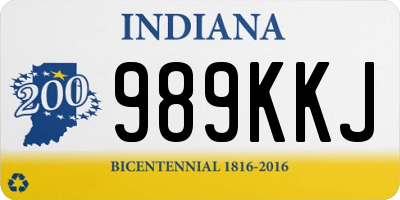 IN license plate 989KKJ