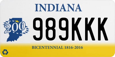 IN license plate 989KKK