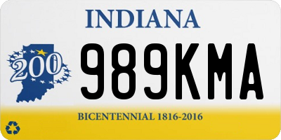 IN license plate 989KMA