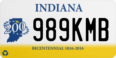 IN license plate 989KMB