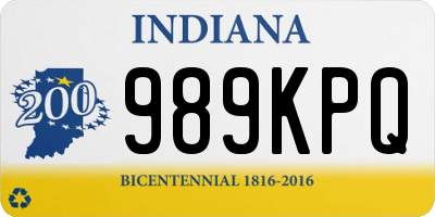 IN license plate 989KPQ