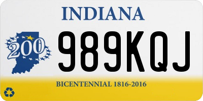 IN license plate 989KQJ