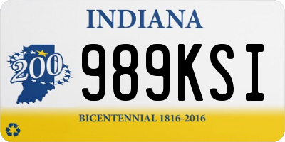 IN license plate 989KSI