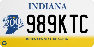 IN license plate 989KTC