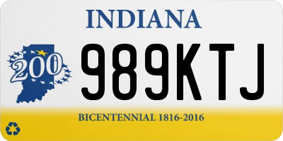 IN license plate 989KTJ