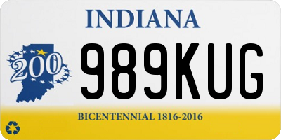 IN license plate 989KUG