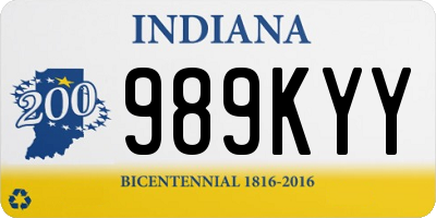 IN license plate 989KYY