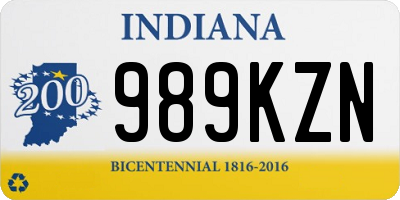 IN license plate 989KZN